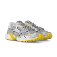 Louis Vuitton LV Olympia Sneakers Unisex Metallic Synthetic Leather and Mesh 1AHOW0 Silver/Yellow