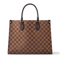 Louis Vuitton OnTheGo MM Tote in Damier Ebene Canvas N00065 Brown