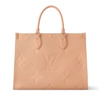 Louis Vuitton OnTheGo MM Tote in Monogram Empreinte Embossed Grained Leather M14255 Khaki