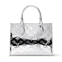 Louis Vuitton OnTheGo PM Tote in Monogram Canvas M26373 Silver