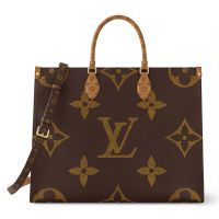 Louis Vuitton OnTheGo Voyage Tote in Giant Monogram Canvas M46823 Brown