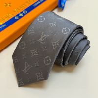 Louis Vuitton Oversize Monogram Shades Tie in Silk Grey