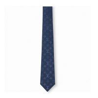 Louis Vuitton Oversize Monogram Shades Tie in Silk M77239 Navy Blue