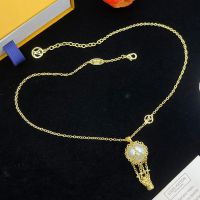 Louis Vuitton Vivienne Balloon Necklace in Metal M01335 Gold