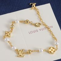 Louis Vuitton LV Pearls Bracelet in Metal M1384A Gold