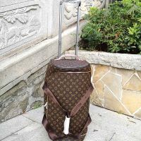 Louis Vuitton Rolling Duffel 55 In Monogram Canvas Brown