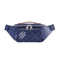 Louis Vuitton Rush Bumbag in Monogram Heritage Canvas M26821 Blue