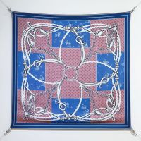 Louis Vuitton Sailor Bandana Square 90 Scarf in Silk Blue/Pink