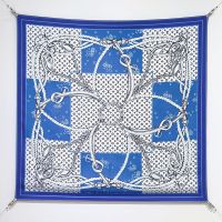 Louis Vuitton Sailor Bandana Square 90 Scarf in Silk Blue/White