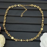 Louis Vuitton LV Sailor Necklace in Metal Gold