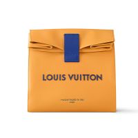 Louis Vuitton Sandwich Bag In Louis Vuitton Lettering Leather M24578 Brown