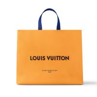 Louis Vuitton Shopper MM Tote In Louis Vuitton Lettering Leather M24457 Brown