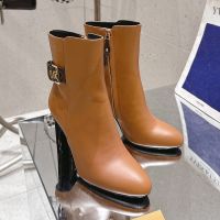 Louis Vuitton Silhouette Ankle Boots Women Plain Calf Leather Brown