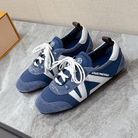 Louis Vuitton LV Sneakerina Sneakers Women Satin and Suede Blue