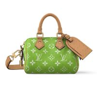 Louis Vuitton Speedy 18 Bandouliere Bag in Monogram Ostrich Leather N87525 Green