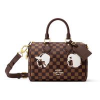 Louis Vuitton Speedy 25 Bandouliere Bag in Damier Phriendship Canvas N40772 Brown