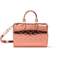 Louis Vuitton Speedy 25 Bandouliere Bag in Monogram Canvas M26497 Rose Gold