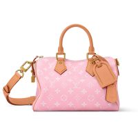 Louis Vuitton Speedy P9 Bandouliere 25 Bag in Monogram Calfskin M28648 Pink