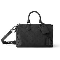 Louis Vuitton Speedy P9 Bandouliere 30 Bag in Monogram Calfskin M13904 Black