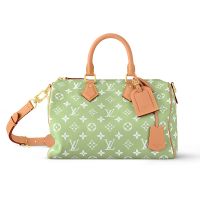 Louis Vuitton Speedy P9 Bandouliere 30 Bag in Monogram Calfskin M14064 Light Green