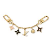 Louis Vuitton Spring Street Bag Charm Chain in Monogram Canvas and Metal M01188 Gold