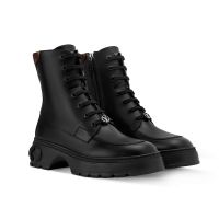 Louis Vuitton LV Squad Ankle Boots Women Plain Calf Leather 1AIC94 Black
