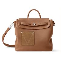 Louis Vuitton Steamer 30 Versatile Bag in Touch Calfskin M26758 Brown