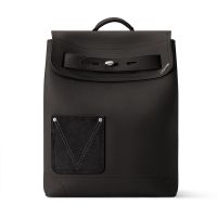 Louis Vuitton Steamer Backpack in LV Touch Calfskin M27063 Black