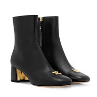 Louis Vuitton Swing Ankle Boots 55mm Women Calf Leather 1AICZD Black