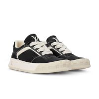 Louis Vuitton LV Tilted Sneakers Unisex Smooth Calfskin 1AJWDB Black