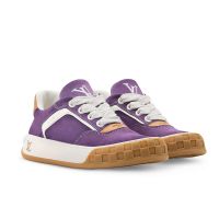 Louis Vuitton LV Tilted Sneakers Unisex Suede 1AJTI5 Purple