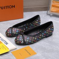 Louis Vuitton x TM Darling Ballerinas Women Monogram Multicolor Canvas Black