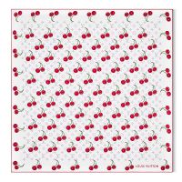 Louis Vuitton x TM Monogram Cerise Square 90 Scarf in Silk M94966 White