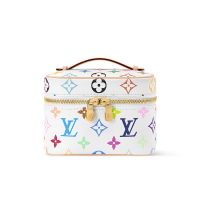 Louis Vuitton x TM Nice Nano Vanity Case in Monogram Multicolor Canvas M27941 White