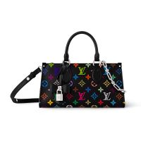 Louis Vuitton x TM OnTheGo East West Chain Handbag in Monogram Multicolor Canvas M13260 Black