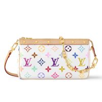 Louis Vuitton x TM Pochette Accessoires Bag in Monogram Multicolor Canvas M13404 White