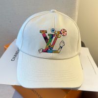 Louis Vuitton x TM Superflat Baseball Cap in Cotton White