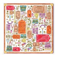 Louis Vuitton LV Tool Box Square 90 Scarf in Silk M97477 Multicolor