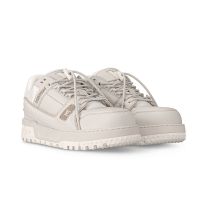 Louis Vuitton LV Trainer Maxi Sneakers Unisex Calfskin 1ACNY1 White