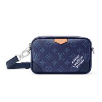 Louis Vuitton Trocadero Wearable Wallet in Monogram Heritage Canvas M26826 Blue