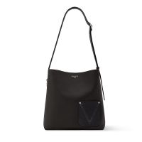 Louis Vuitton Verso Hobo Bag in LV Touch Calfskin M27022 Black