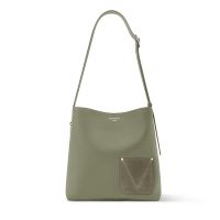 Louis Vuitton Verso Hobo Bag in LV Touch Calfskin M26747 Khaki Green