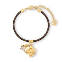 Louis Vuitton Vivienne Fairy Bracelet in Monogram Canvas and Metal M8219Z Gold