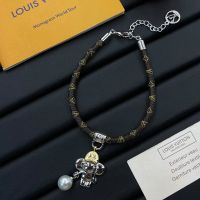 Louis Vuitton Vivienne Basketball Bracelet in Monogram Canvas and Metal Silver