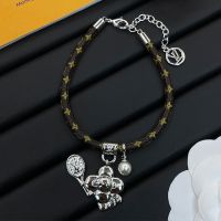 Louis Vuitton Vivienne Tennis Bracelet in Monogram Canvas and Metal Silver