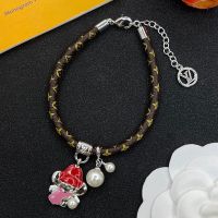 Louis Vuitton Vivienne Snow Bracelet in Monogram Canvas and Metal Silver