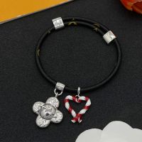 Louis Vuitton Vivienne Candy Heart Bracelet in Monogram Canvas Silver