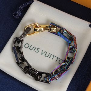 Louis Vuitton Monogram Chain Bracelet In Metal Multicolor