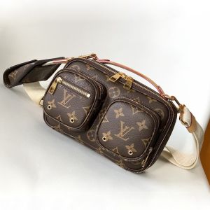 Louis Vuitton Utility Crossbody Bag In Monogram Canvas Brown