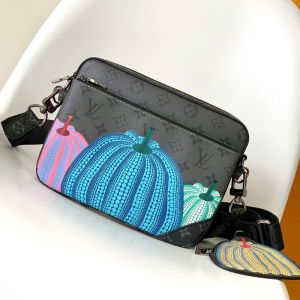 Louis Vuitton Trio Messenger In Yayoi Kusama Pumkin Monogram Canvas M46435 Multicolor